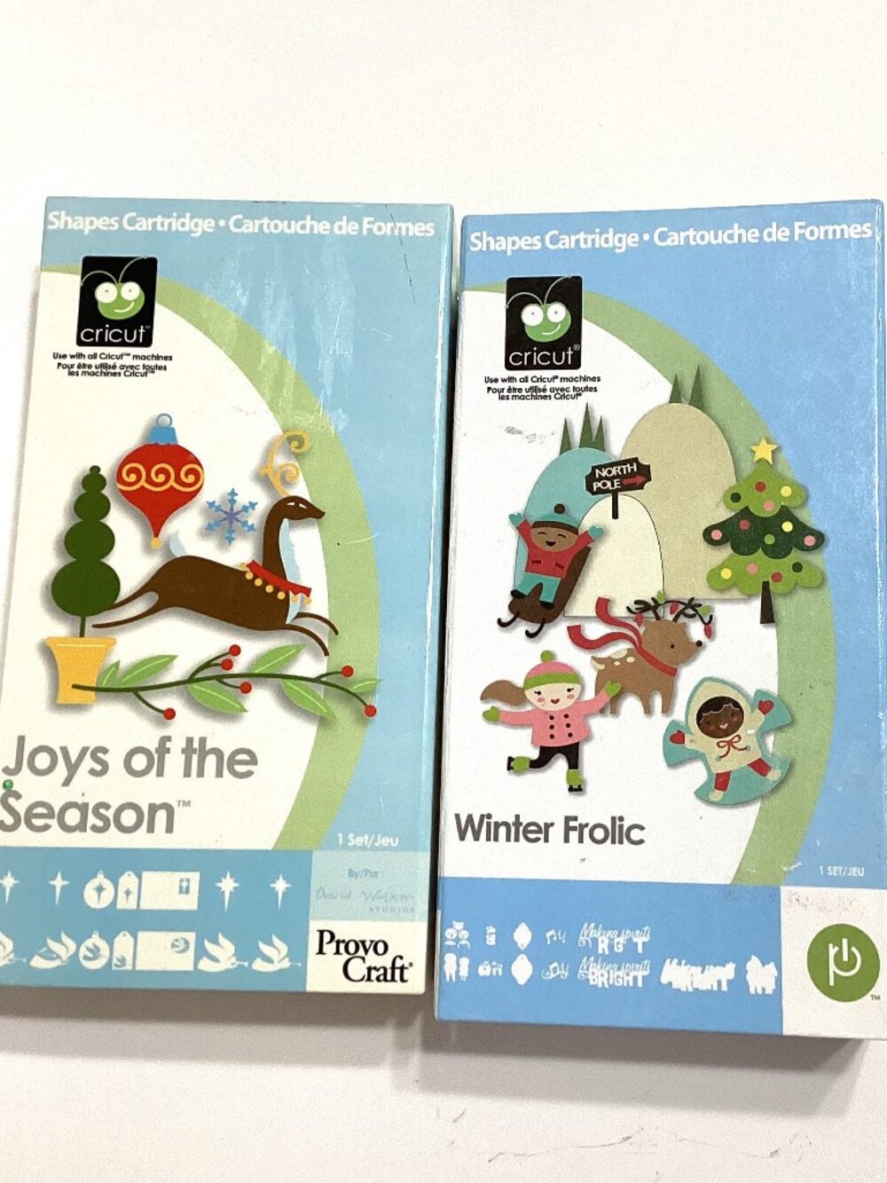 Cricut Shapes Winter Frolic & Joy of the Season Greeting Card Making Crafts